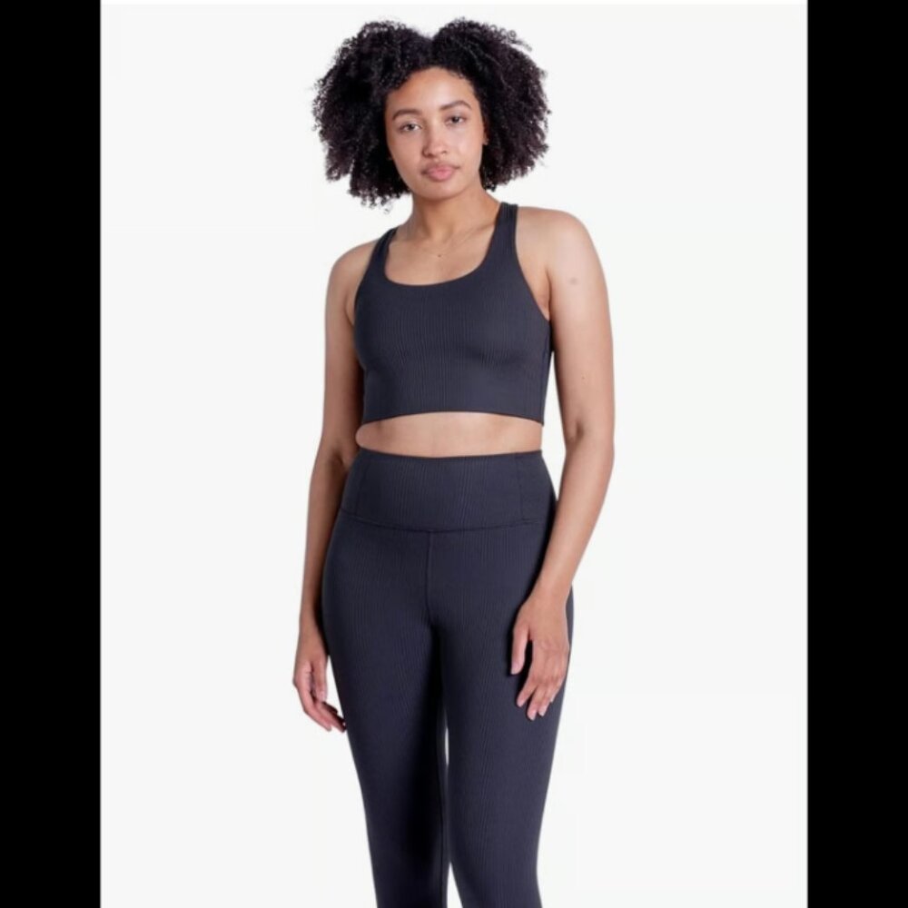 Girlfriend Collective RIB Paloma Sports Bra - 2X or XXL in Black